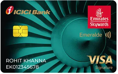ICICI Emirates Skywards Emeralde Credit Card ₹10,000 joining fee