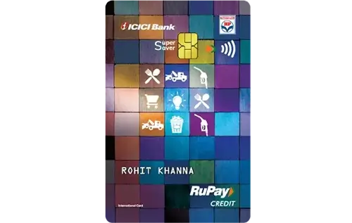 ICICI HPCL Super Saver Credit Card ₹500 joining fee